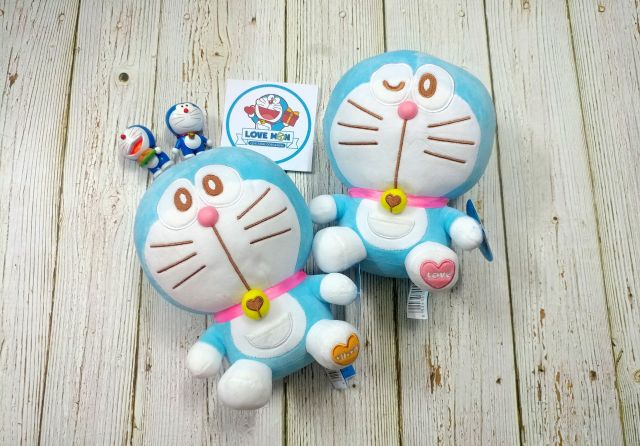 GẤU BÔNG 23cm DOREMON NHẮM MẮT DỄ THƯƠNG LÔNG NHUNG GIÁ RẺ Quà tặng handmade