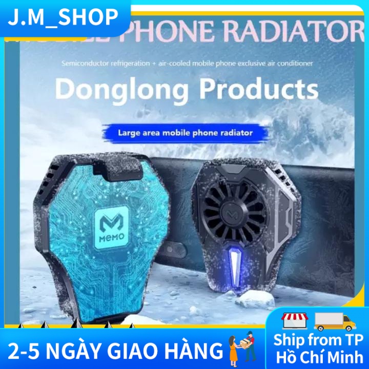 Quạt tản nhiệt gaming Memo DL01 cho điện thoại tản nhiệt sò lạnh siêu mát