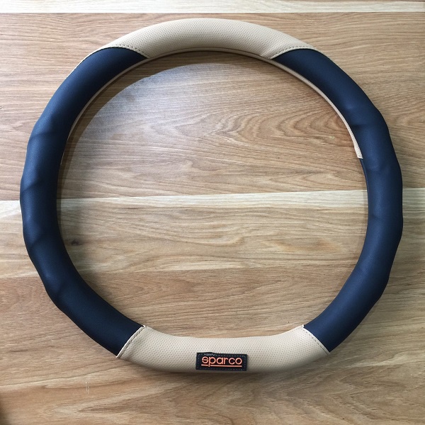 Bọc Vô Lăng D-cut Sparco Cho Xe Elantra, Kia, Seltol, Suzuki XL7, Chất Liệu Da Cao Cấp