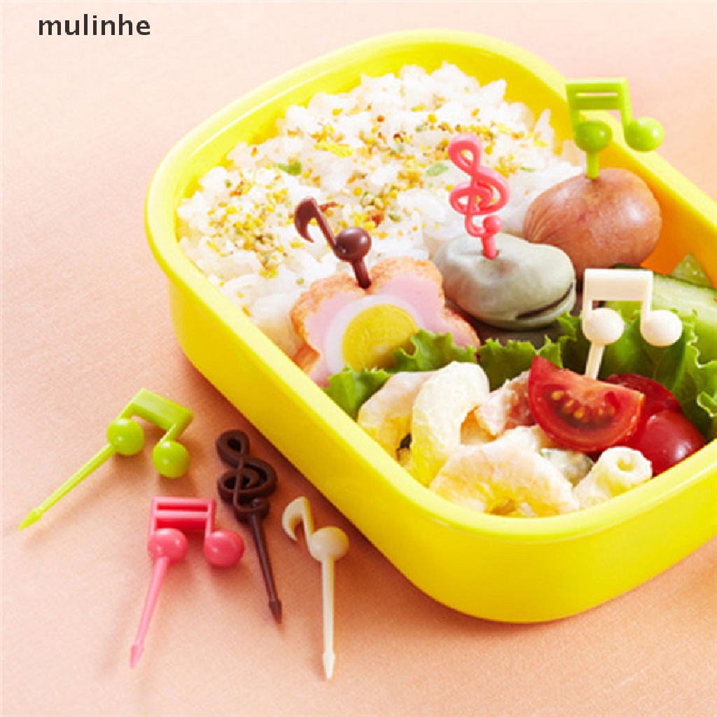 Set 16 Nĩa Ăn Trái Cây Hình Nốt Nhạc Xinh Xắn