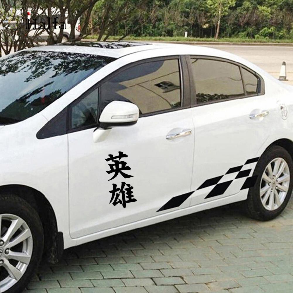 Hl Bộ Dụng Cụ Vẽ Tranh Nghệ Thuật☆Đề Can Tự Dính In Chữ Trung Quốc Thời Trang Trang Trí Xe Hơi DIY