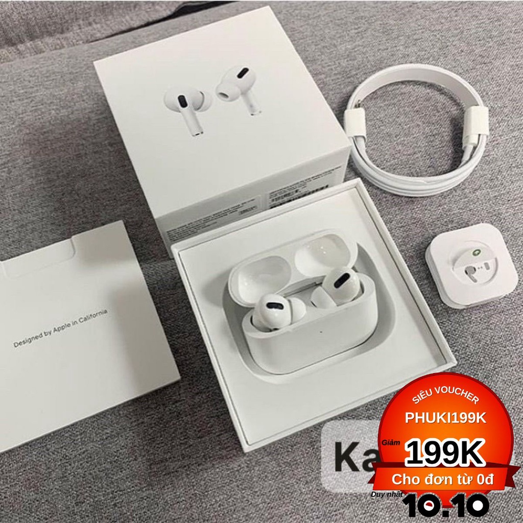 Tai Nghe không dây Pro kết nối Bluetooth Định Vị, Đổi Tên, Sạc Không Dây, Dùng Cho IOS và Androi