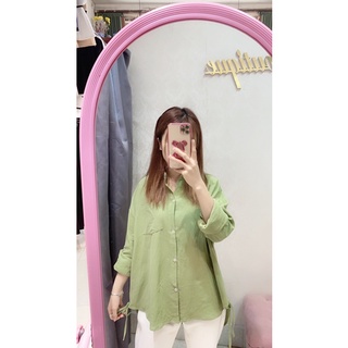 sơ mi xanh(ảnh thật shop chụp )