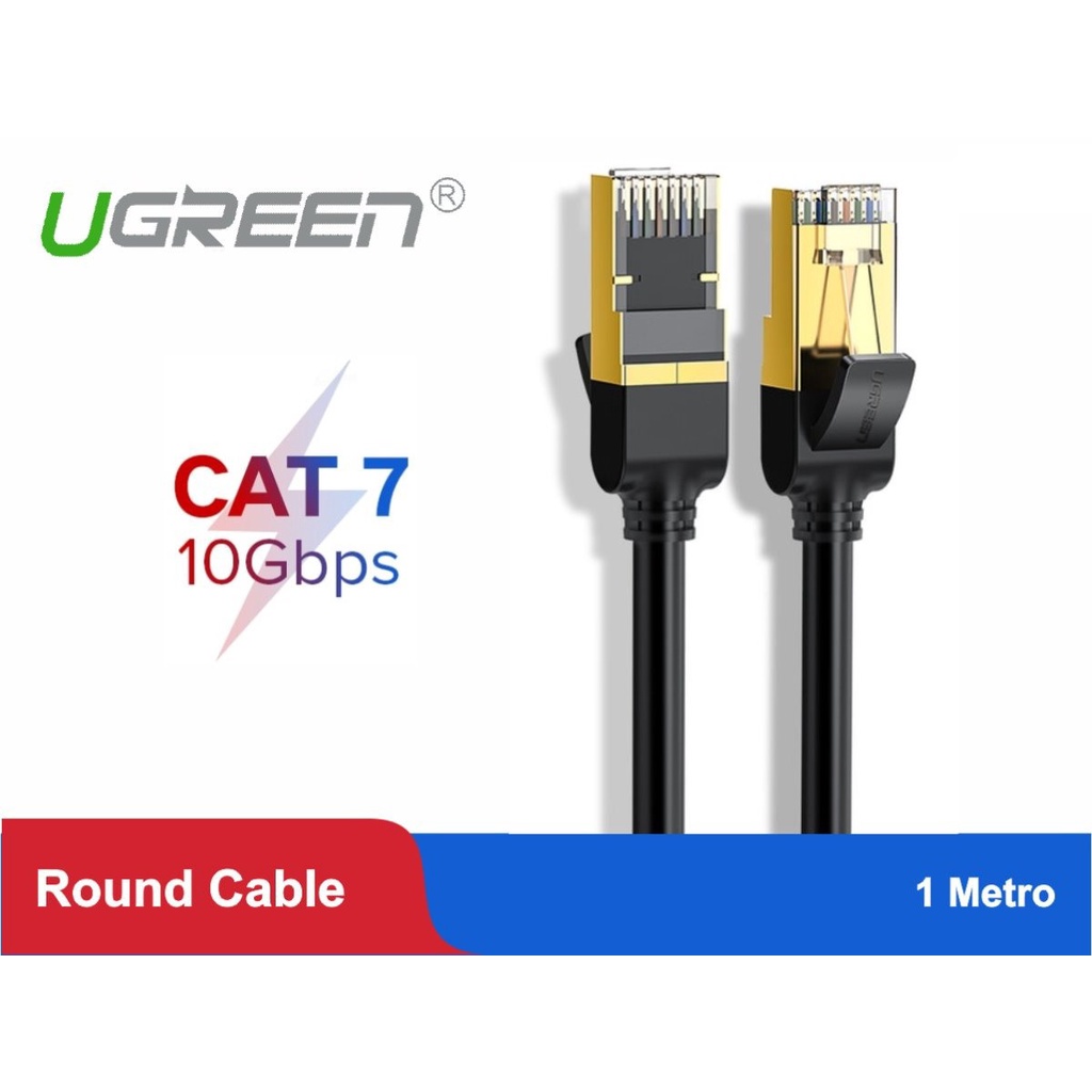 Dây Mạng Cat7 Đúc Sẵn Dài 1m đến 10m Dây tròn cao cấp Ugreen 11268 11269 11270 11271 11272 11273 - Hàng Chính Hãng