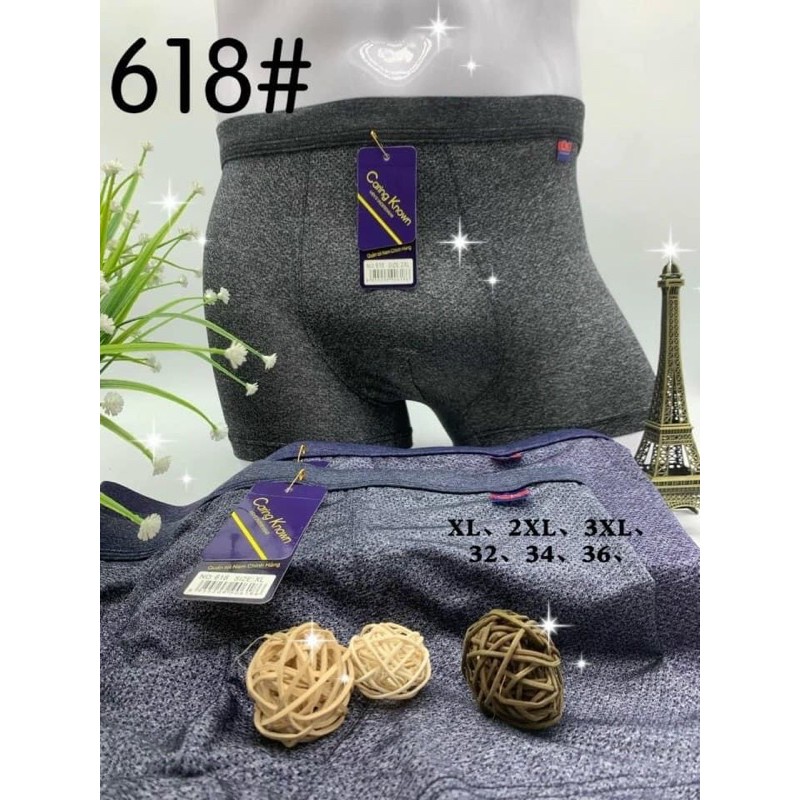 QUẦN SỊP COTTON MẪU MUỐI TIÊU  ✅Mô tả sản phẩm: • Quần nam chất mềm mại đàn hồi và hút ẩm tốt • Kiểu
