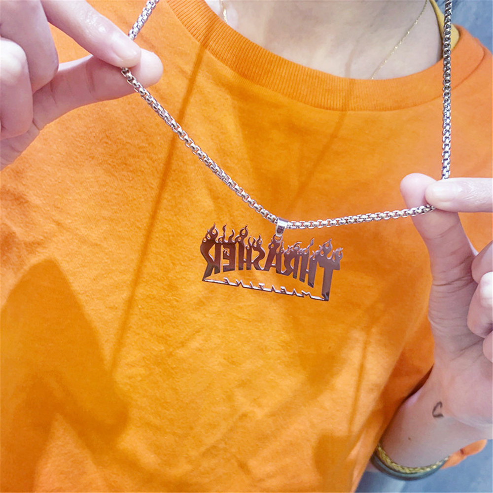 Vòng Cổ Mặt Chữ Cái Phong Cách Hiphop Cá Tính