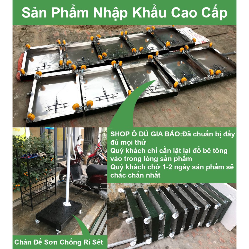 Ô Dù Lệch Tâm Mái Vuông 2M5X2M5 (Đã Bao Vỏ gồm chân đế) Sản Phẩm Nhập Khẩu Cao Cấp- Bảo Hành 1 năm