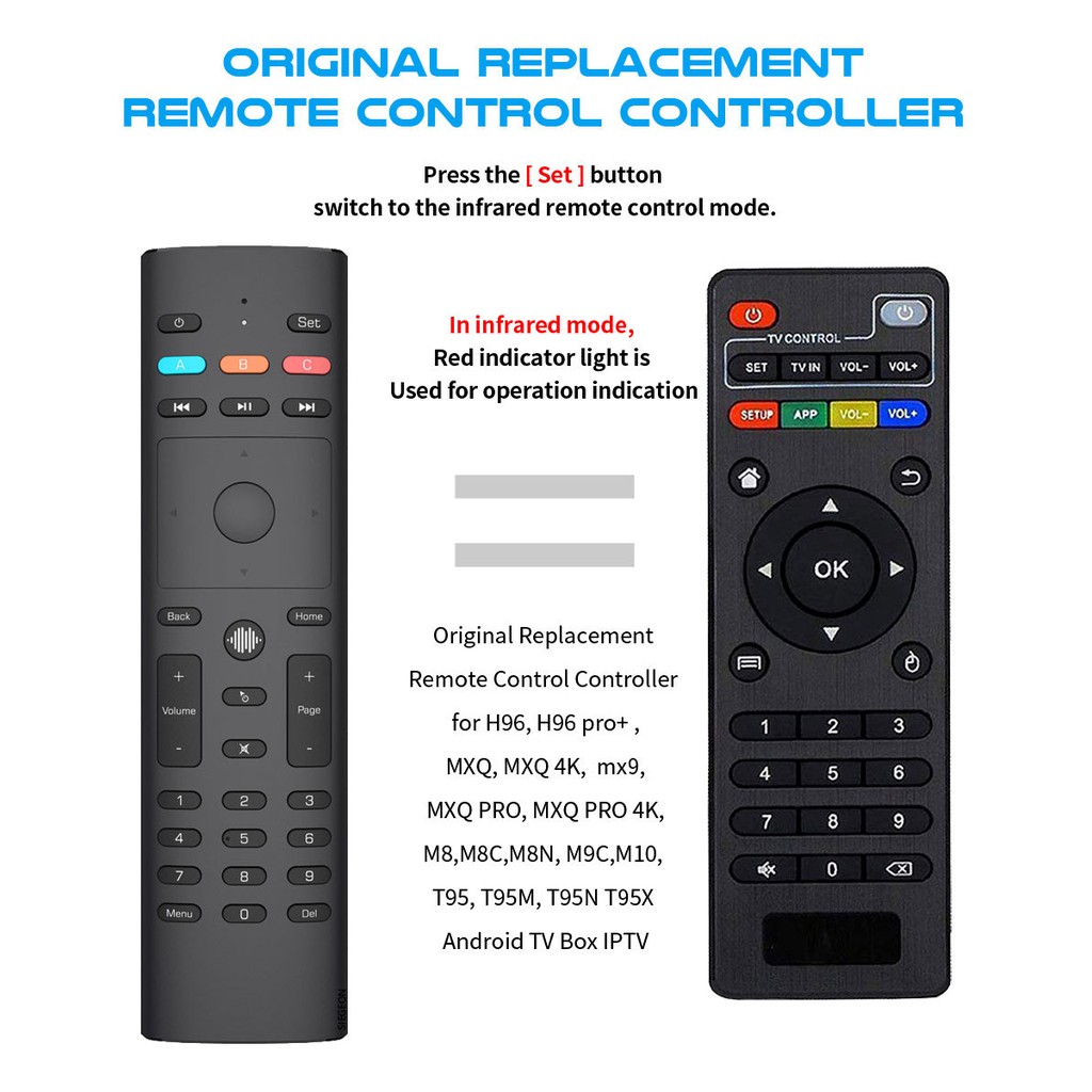 Điều khiển G40s học lệnh 33 nút, tích hợp chuột bay, tìm kiếm giọng nói - Remote Mouse Air Voice IR G40s