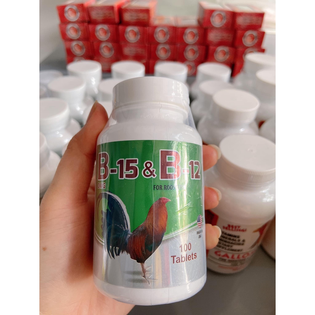 [ĐT] Nuôi gà đá B15 B12 dạng viên Bổ sung vitamin và dinh dưỡng