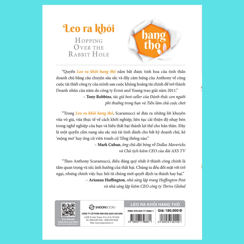 SÁCH - Leo ra khỏi hang thỏ  - Tác giả Anthony Scaramucci