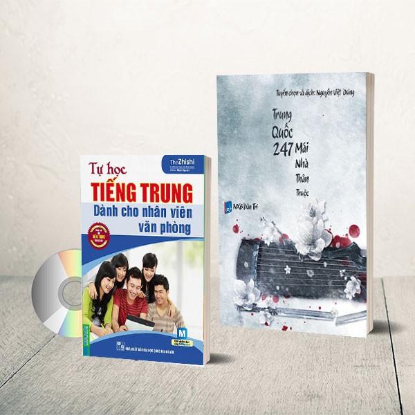 Sách - Combo: Mái nhà thân thuộc + Tự học tiếng Trung dành cho nhân viên văn phòng + DVD quà tặng