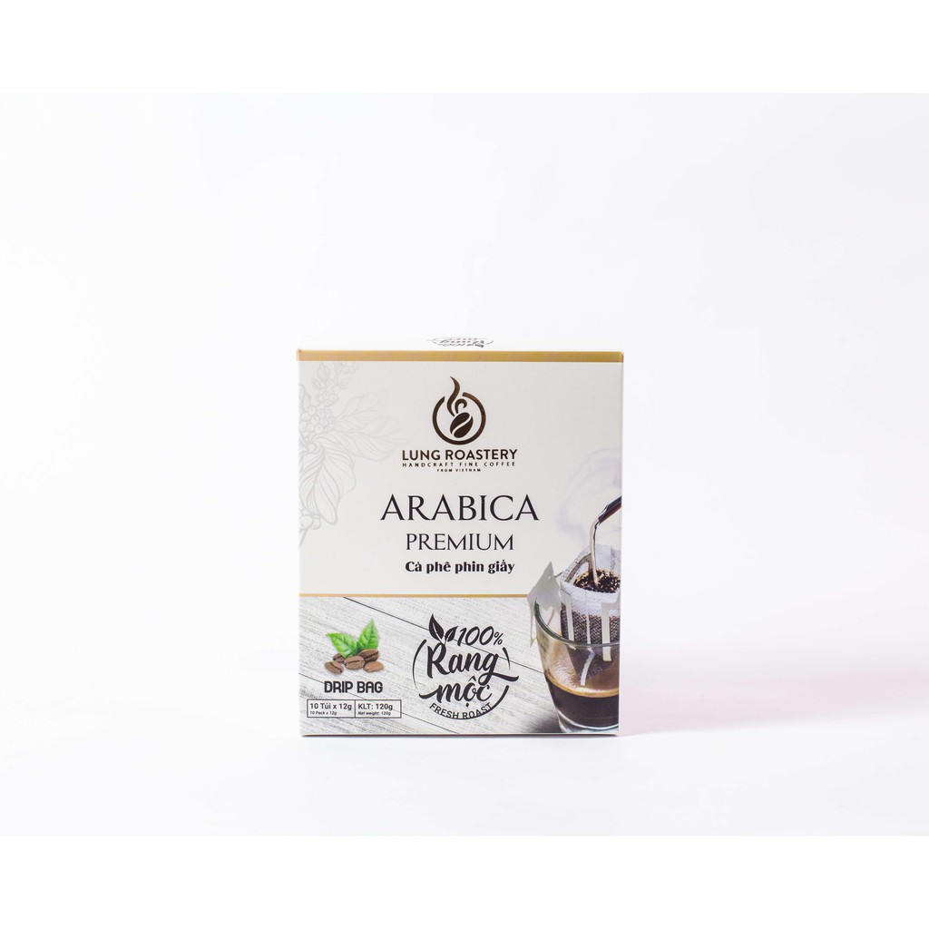 CÀ PHÊ PHIN GIẤY ARABICA PREMIUM - HỘP 10 GÓI