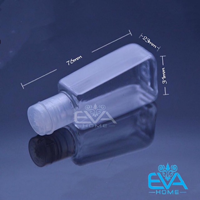 Chai Chiết Mỹ Phẩm Nhựa Pet Nắp Bật 30 Ml Kèm Vỏ Bọc Silicone Có Dây Treo Tiện Lợi