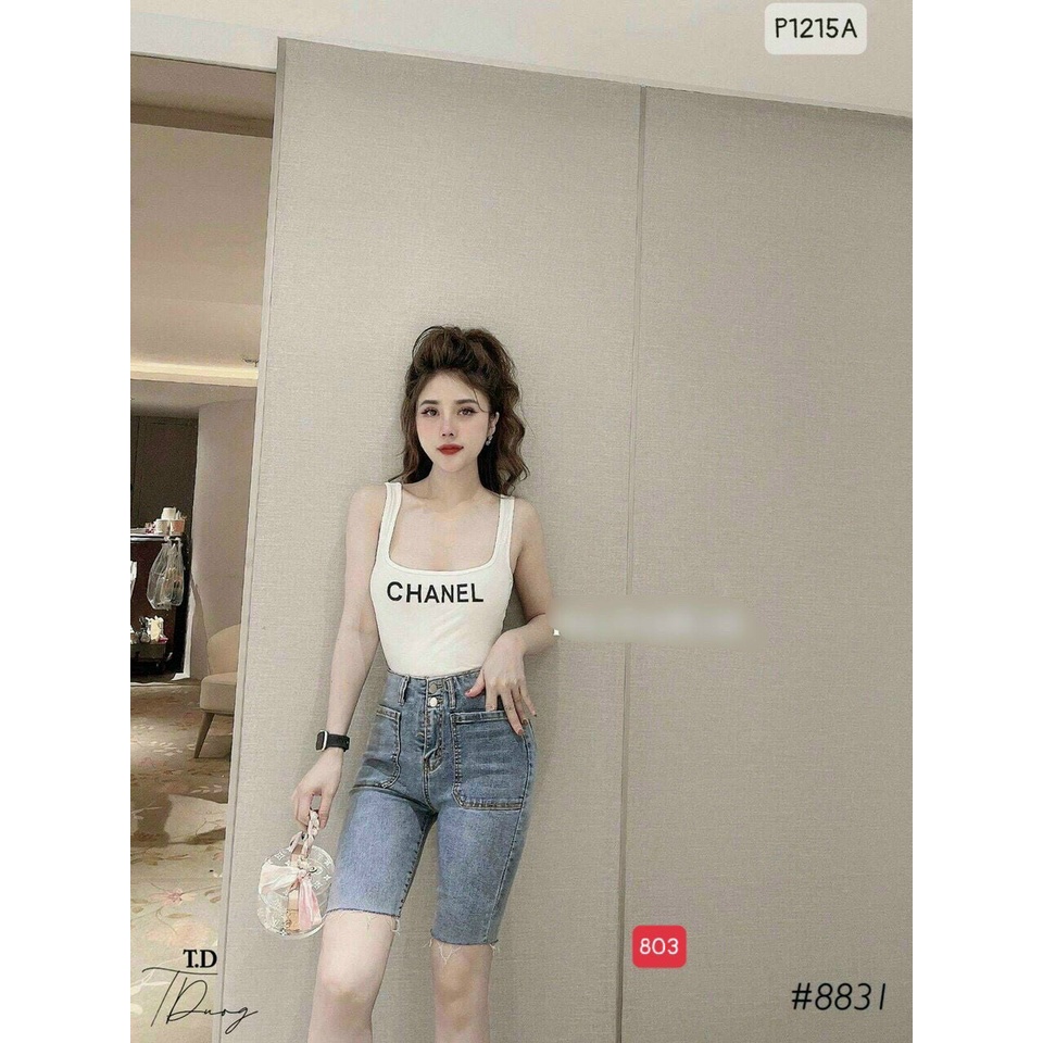 Quần short jean ngố nữ cao cấp, chất liệu denim dễ thương, tôn dáng TUẤN KIỆT Store 8888 Q21
