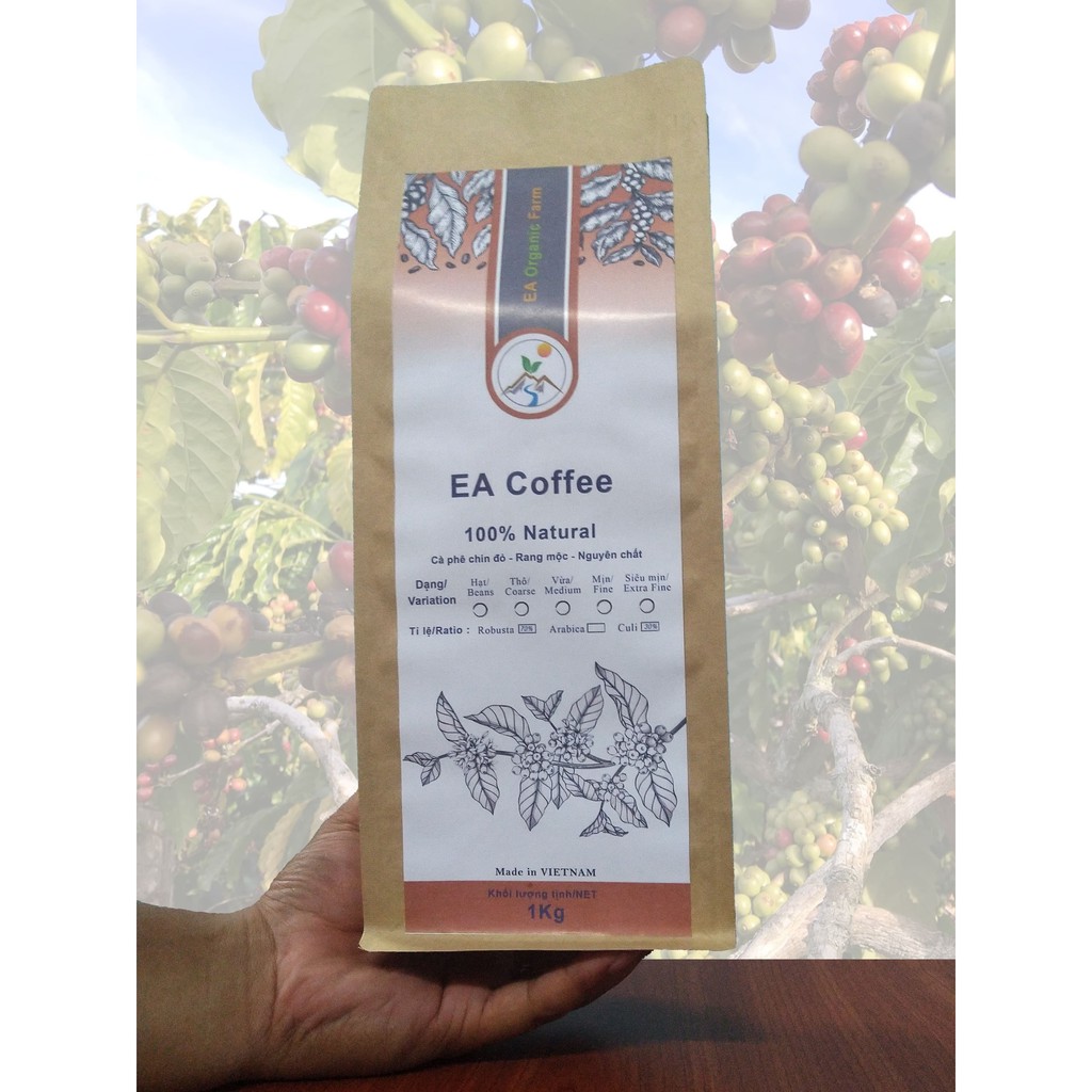 Cafe Robusta & Culi Mix 1 - Công thức rang xay đặc biệt - Nguyên chất - Vị đắng đậm thơm nồng