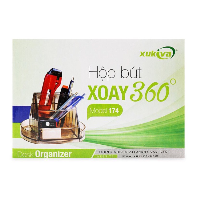 Hộp cắm bút Xukiva 174 xoay 360 độ