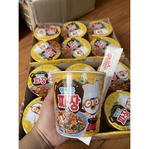 [NHẬP KHẨU]Hộp Mì Tương Đen PORORO Trẻ Em Hàng Nội Địa Hàn Quốc