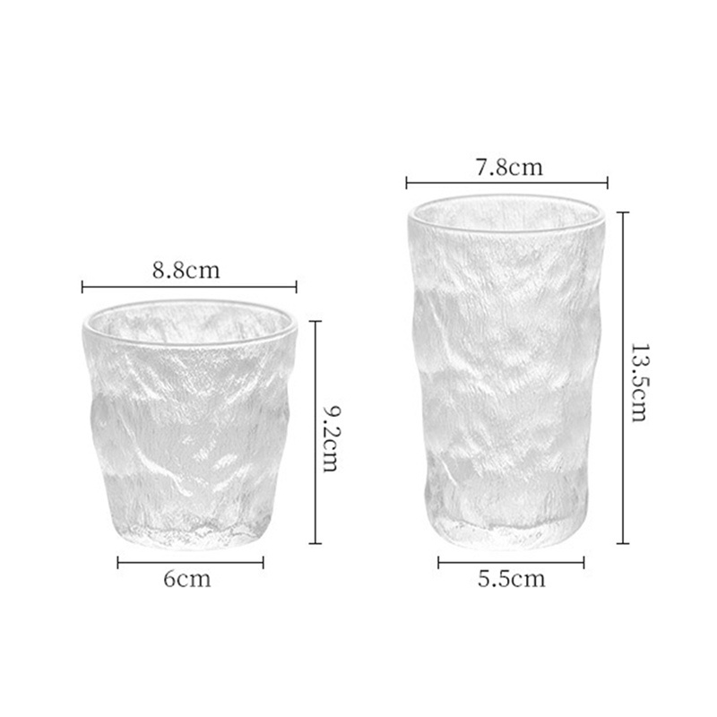 Cốc Thủy Tinh Uống Nước / Sữa / Cà Phê / Bia Họa Tiết Độc Đáo