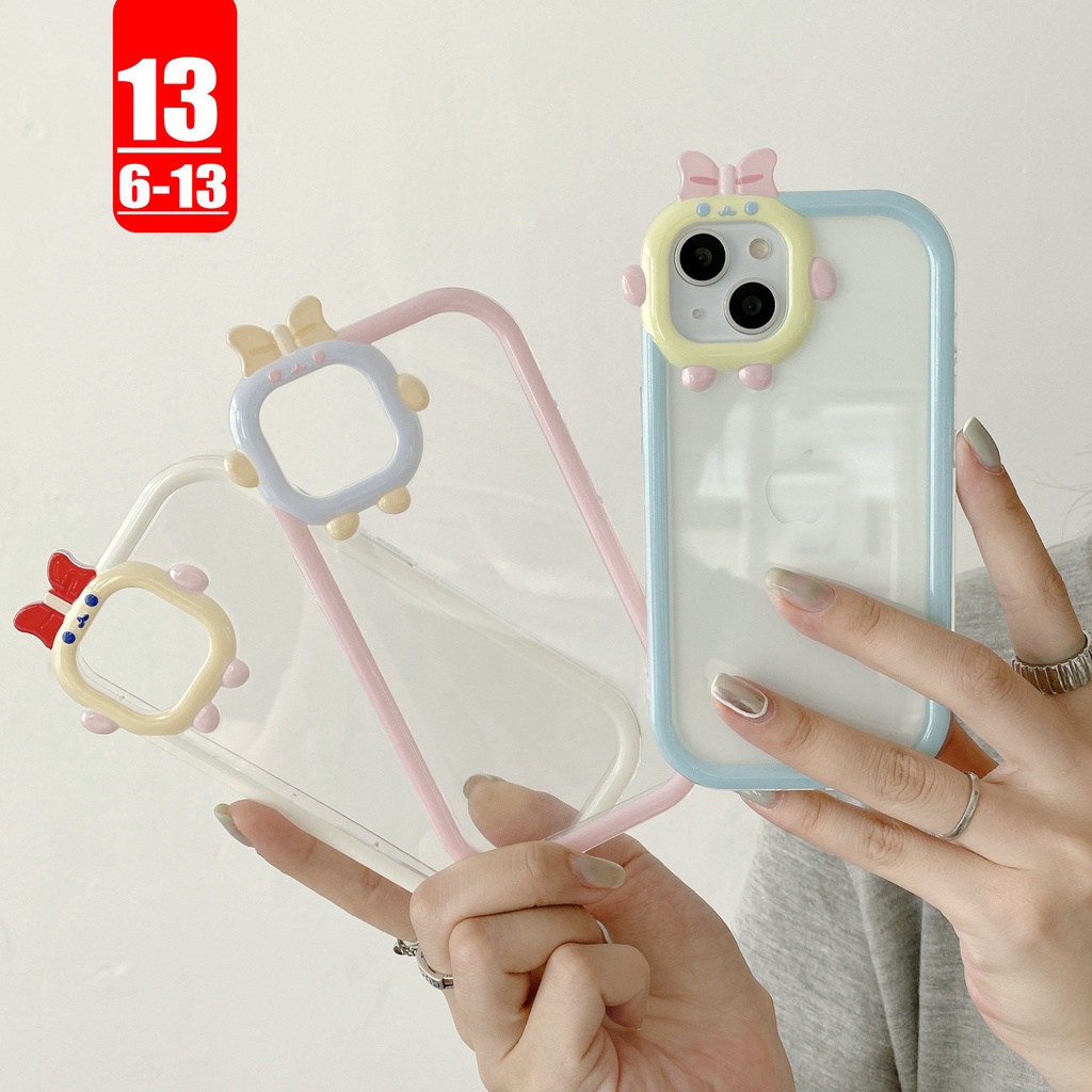 Ốp Điện Thoại Hình Quái Vật Nhỏ Xinh Cho iPhone 13 12 11 pro max XS max XR X 7 8 6 6S PLUS 13-6