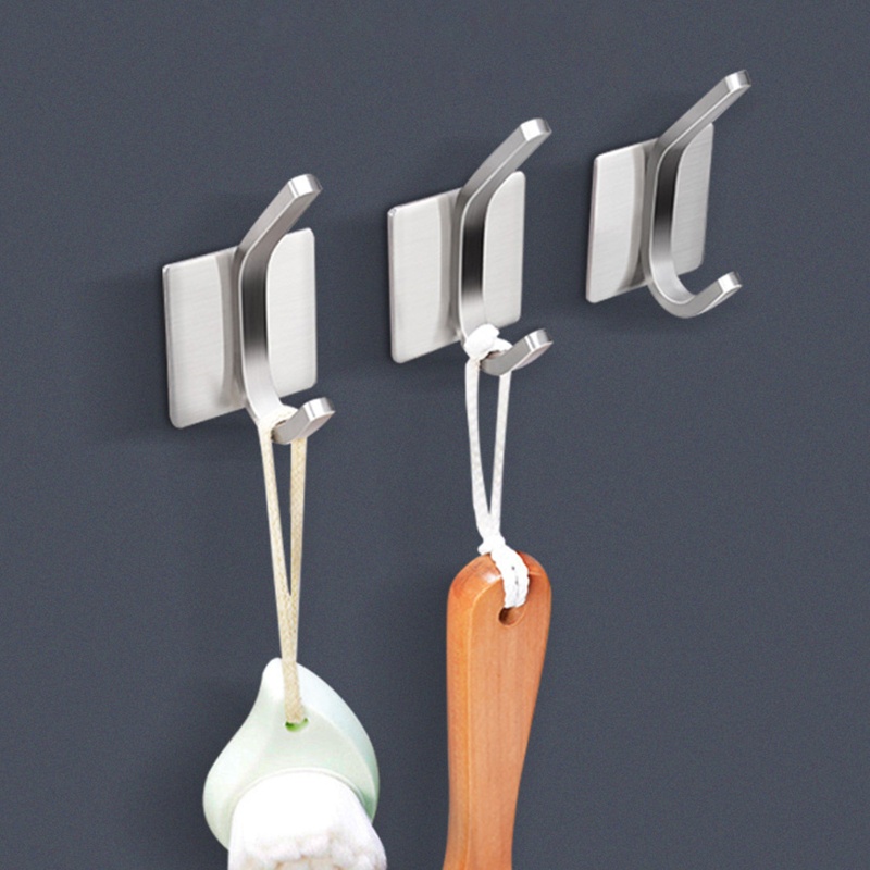 Set 4 Móc Treo Khăn Bằng Kim Loại Chịu Lực Tốt Cho Nhà Bếp / Phòng Tắm