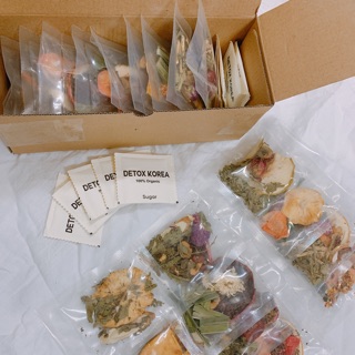 Combo 10 gói detox hoa quả, Trà trái cây sấy khô tặng 5 đường detox đảm bảo, an toàn vệ sinh