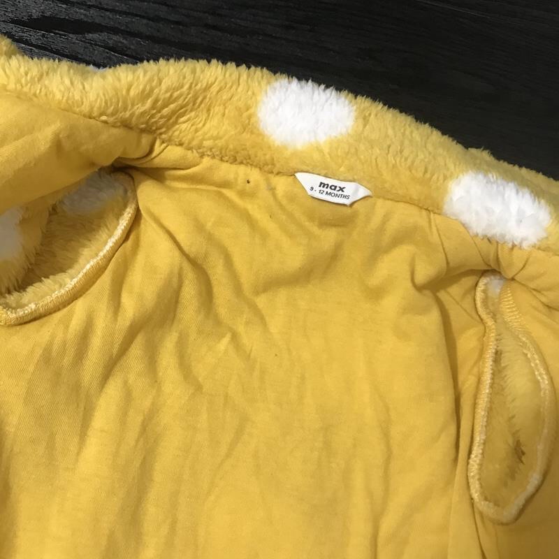 Áo lông bé gái Max 3-24m  Áo lông cừu lót thun cotton mềm xuất dư 1221