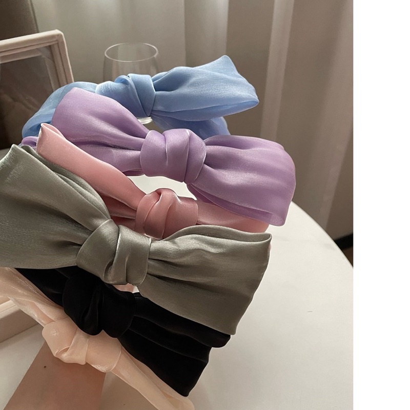 Bờm nơ voan bản lớn tiểu thư dễ thương B109