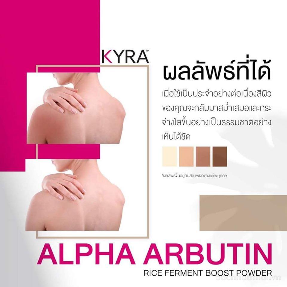 Bột ƙích trắŉg Kira Alpha Arbutin Rice Ferment Booster Powder (Thái Lan)