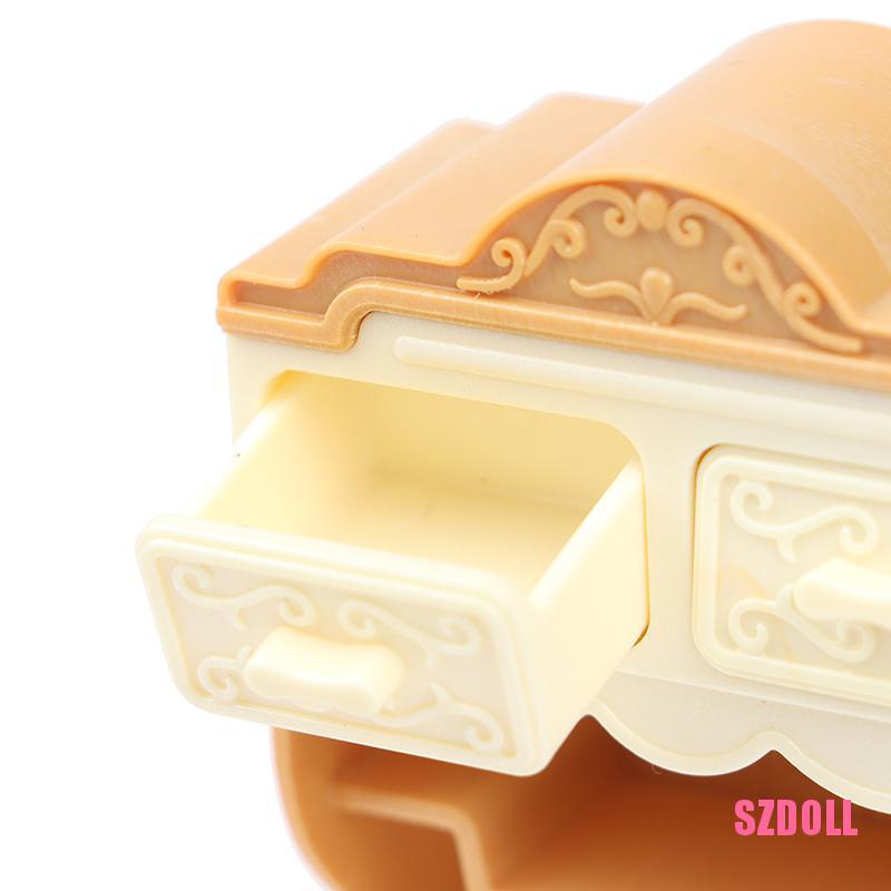 Mô Hình Đồ Nội Thất Tủ Bếp Thu Nhỏ Tỷ Lệ 1:12 Dành Cho Nhà Búp Bê SZDOLL6