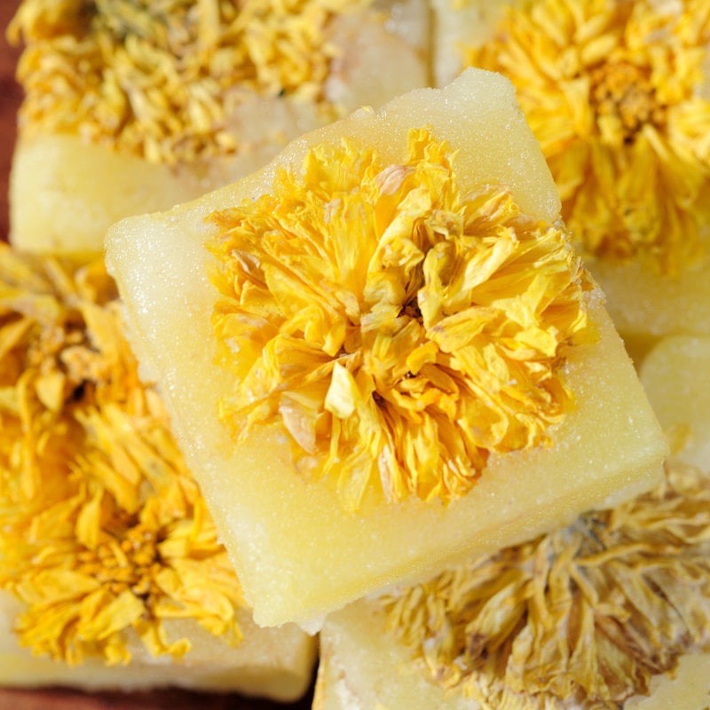 Trà hoa cúc - trà viên hoa cúc đường phèn mật ong - đường đen