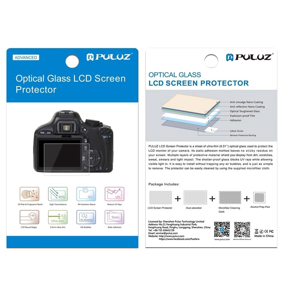 PULUZ Máy ảnh Screen Protector Đối với Nikon Z6 / Z7 2.5D 9H Tempered Glass phim cho Nikon Z6 / Z7