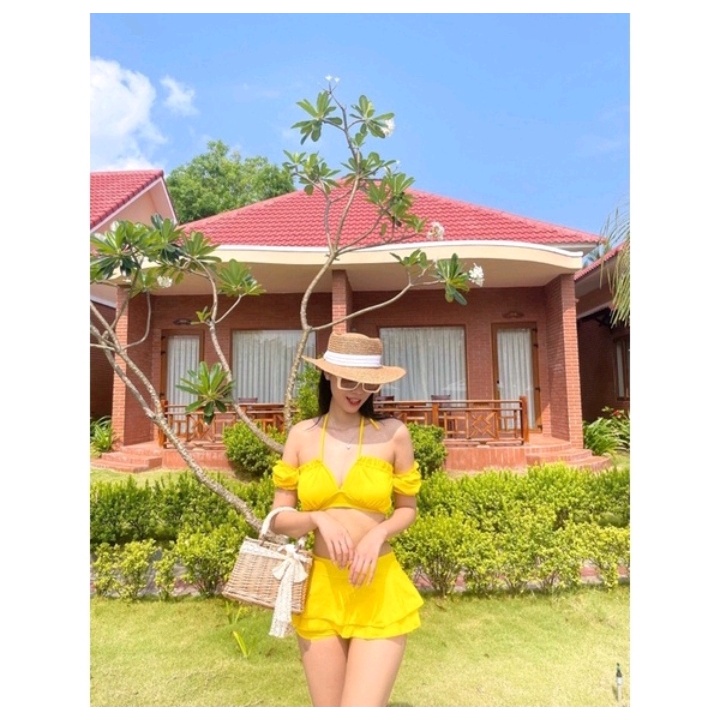 Bikini đồ bơi đi biển 2 mảnh tay bồng nhiều kiểu VATIXA BKN-mẫu Hiền Hồ.