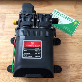 Máy bơm áp lực mini 12v đôi Sinleader [TẶNG KÈM DÂY LỌC, ĐẦU RA]