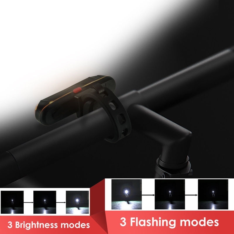 Đèn LED COB 6 Chế Độ Kèm Sạc USB Chất Lượng Cao Cho Xe Đạp