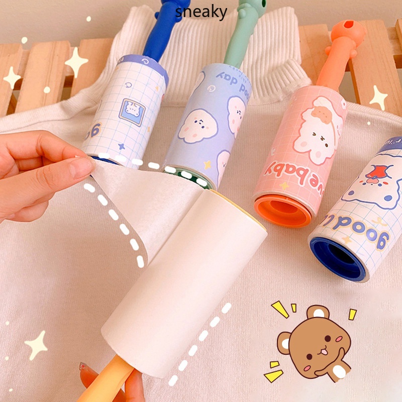 Cây lăn loại bỏ bụi bẩn và lông tóc độ dính mạnh có thể tái sử dụng được