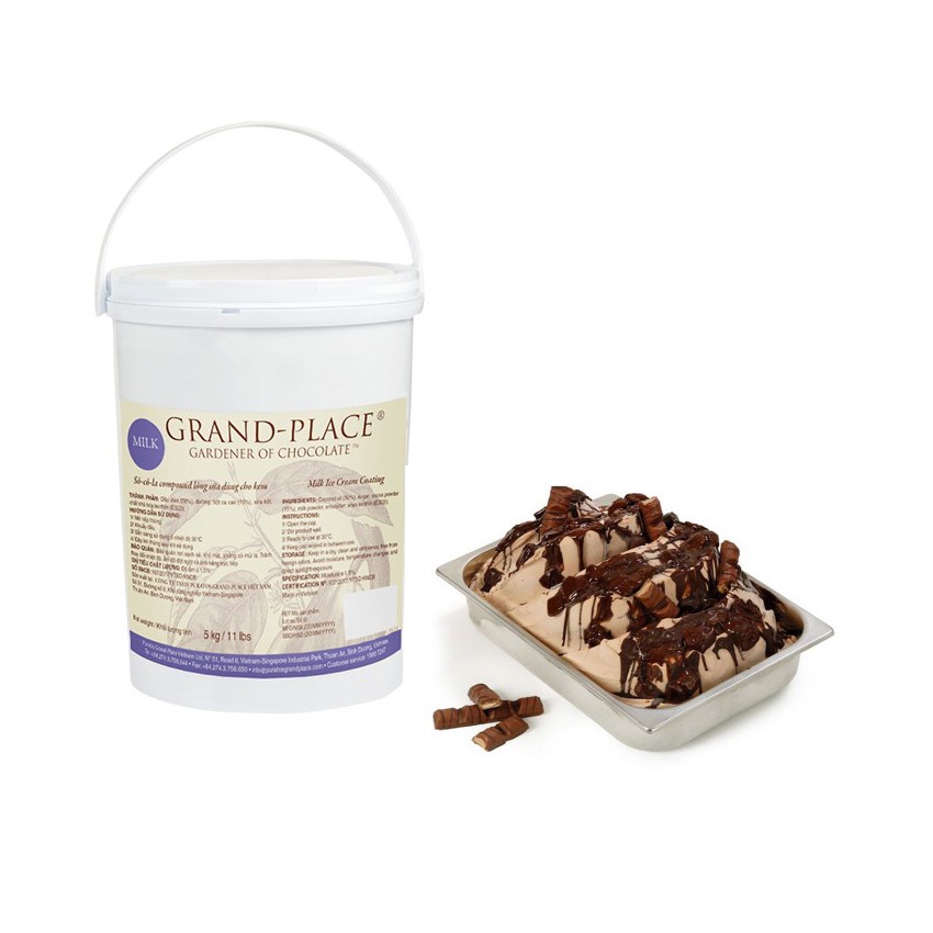 Sô Cô La Lỏng Sữa Puratos Grand-Place VN - 5kg