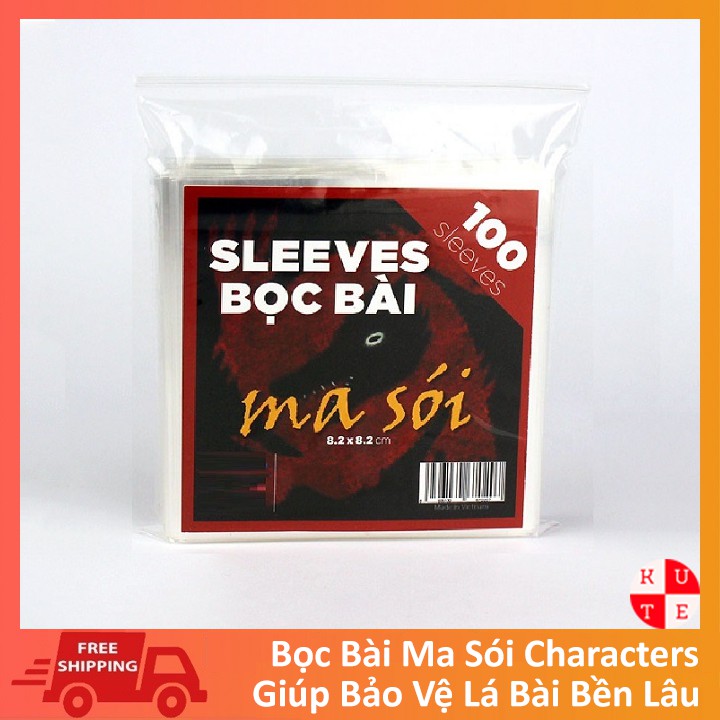 Sleeves Bọc Bài Ma Sói Character Bảo Vệ Bài 100 Cái