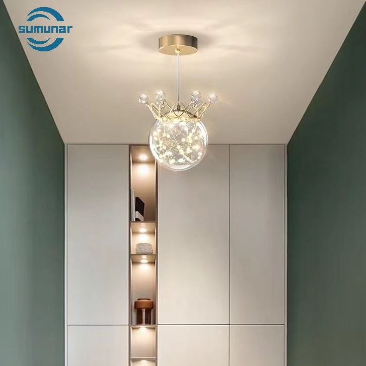 Đèn ốp trần phòng khách ánh sáng tự nhiên Đèn chùm hiện đại LED12W lối đi Bảo hành 12 tháng