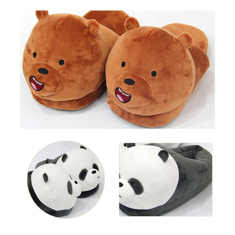 Dép Bông Đi Trong Nhà Hình Gấu Trúc Hoạt Hình Dễ Thương