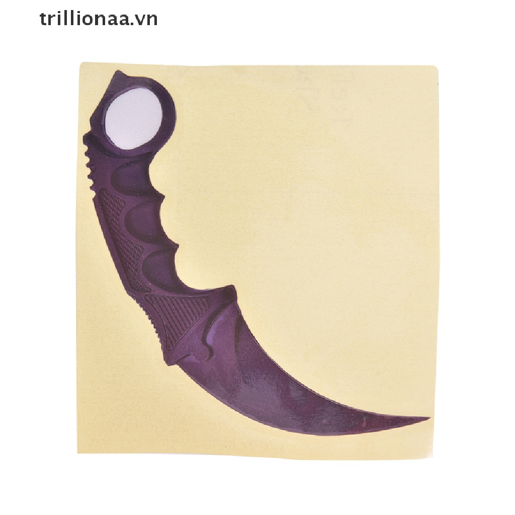 Sticker Dán Trang Trí Xe Hơi Hình Dao Vuốt Csgo Cá Tính Sáng Tạo 13cm