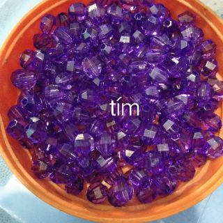 Hạt cườm pha lê nhựa 8li