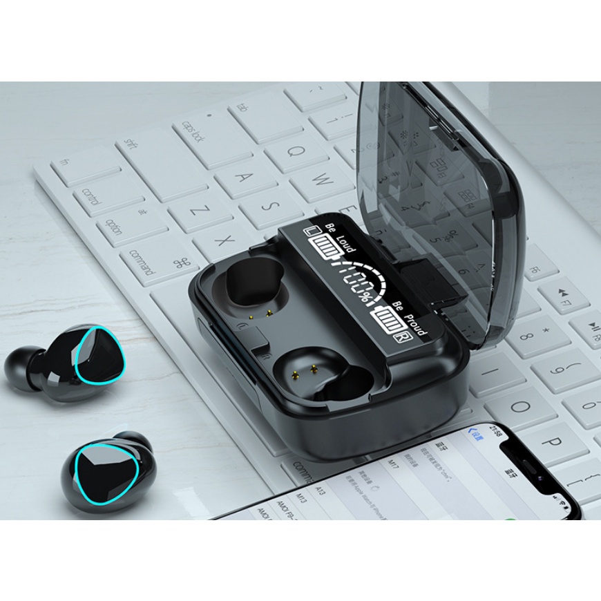 Tai Nghe Bluetooth M10 Phiên Bản Pro Nâng Cấp Pin Trâu, Nút Cảm Ứng Tự Động Kết Nối, Chống Nước, Chống Ồn, Bảo Hành 12 T