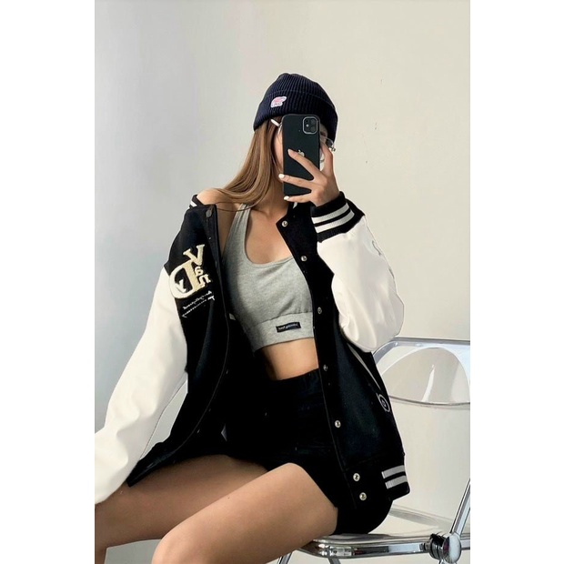 (FREE SHIP) ÁO KHOÁC BOMBER NỮ HỌA TIẾT NHỮNG BÔNG HOA NHỎ XINH LUNG LINH TK 2022