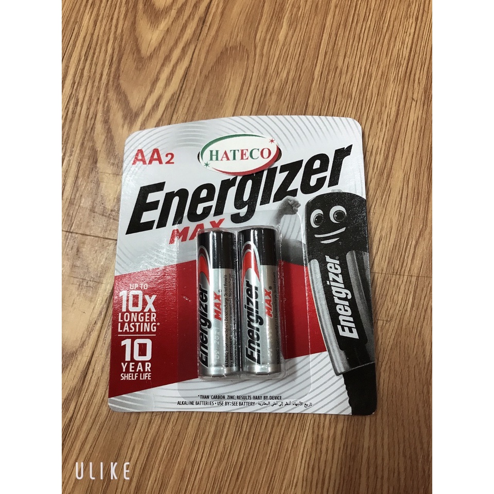 Khuyến mãi Vỉ 2 viên Pin Energizer 2A  Alkaline LR6 (Pin tiểu) -  pin kiềm