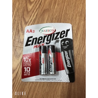 Vỉ 2 viên Pin AA Energizer 2A Alkaline LR6 (Pin tiểu)