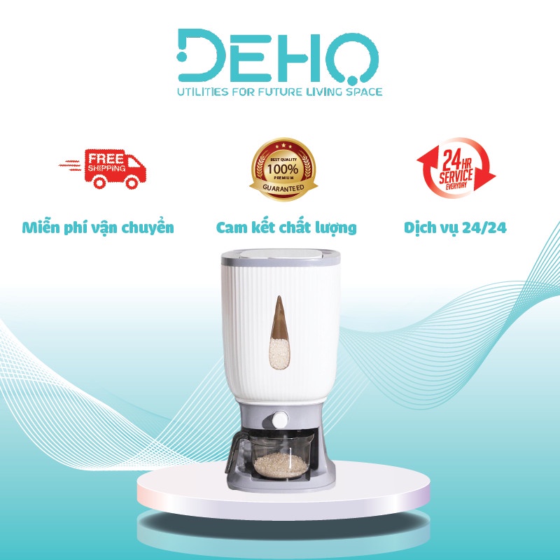 Thùng đựng gạo thông minh 10kg phong cách Nhật Bản