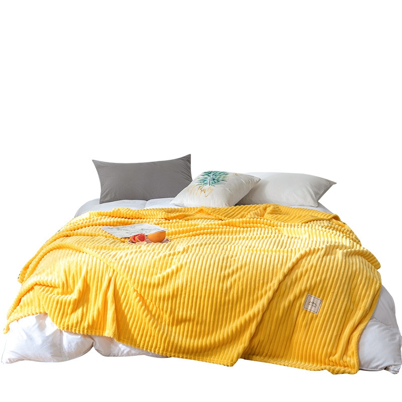 Chăn sọc dày flannel ấm áp chăn mềm sofa nhà nắp chăn trang trí phòng ngủ chăn lười cho giường trải giường