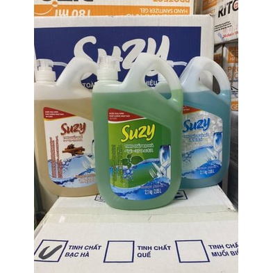 Nước rửa chén bát HỮU CƠ SUZY 2,1KG TINH CHẤT BẠC HÀ, chất lượng Nhật Bản | DISHI