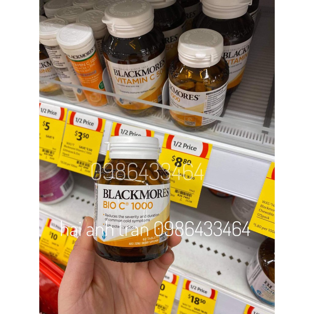 Viên Uống Vitamin C Blackmores Bio C 1000mg [150/62v]
