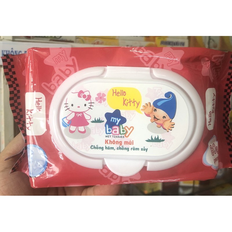 Khăn giấy ướt - my baby - 80 tờ - Không mùi, chống hăm, chống rôm sảy